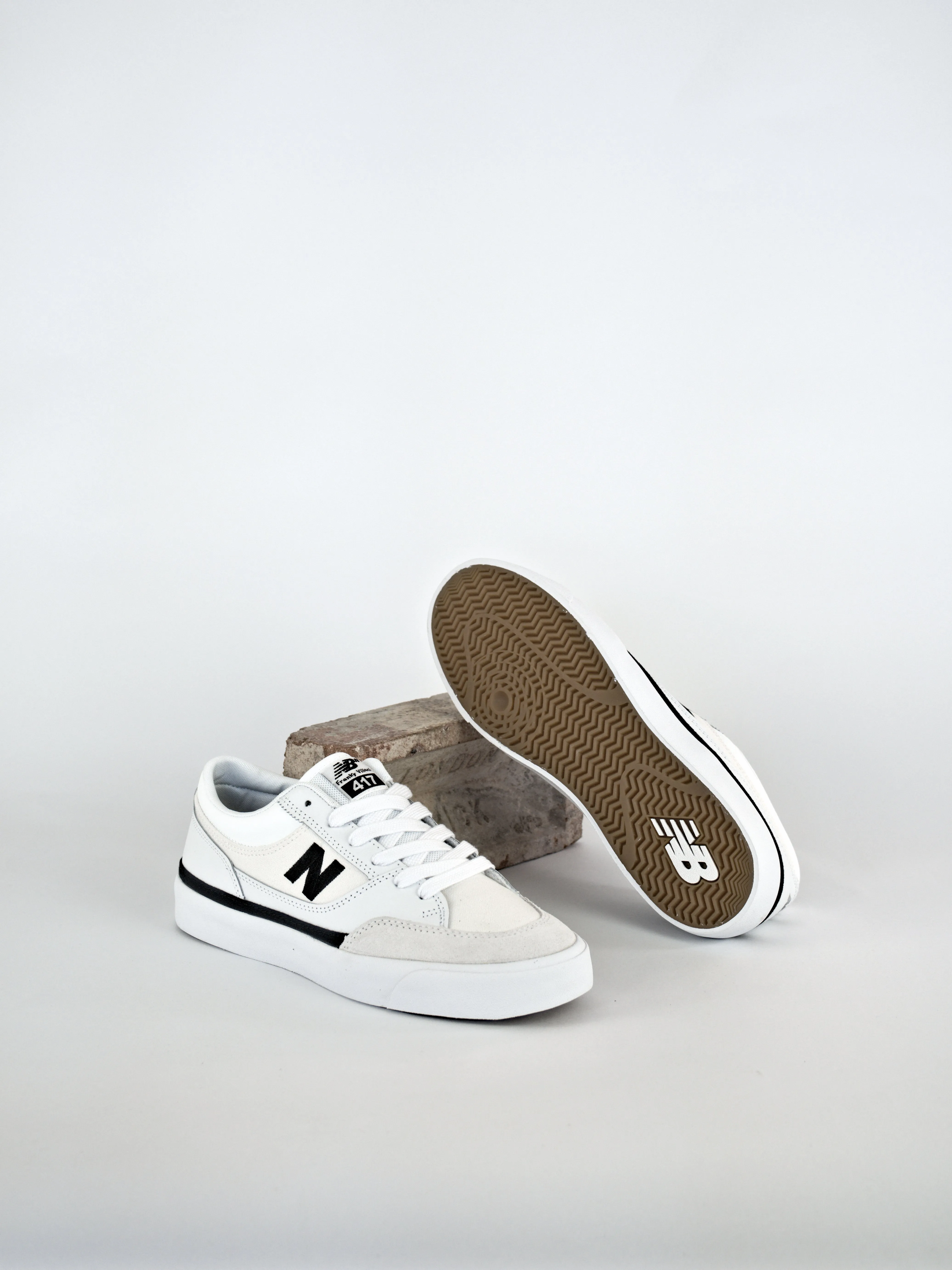 New Balance Numeric - Frankie Villani's 417's Low - White /Black - Pro Skate Shoe