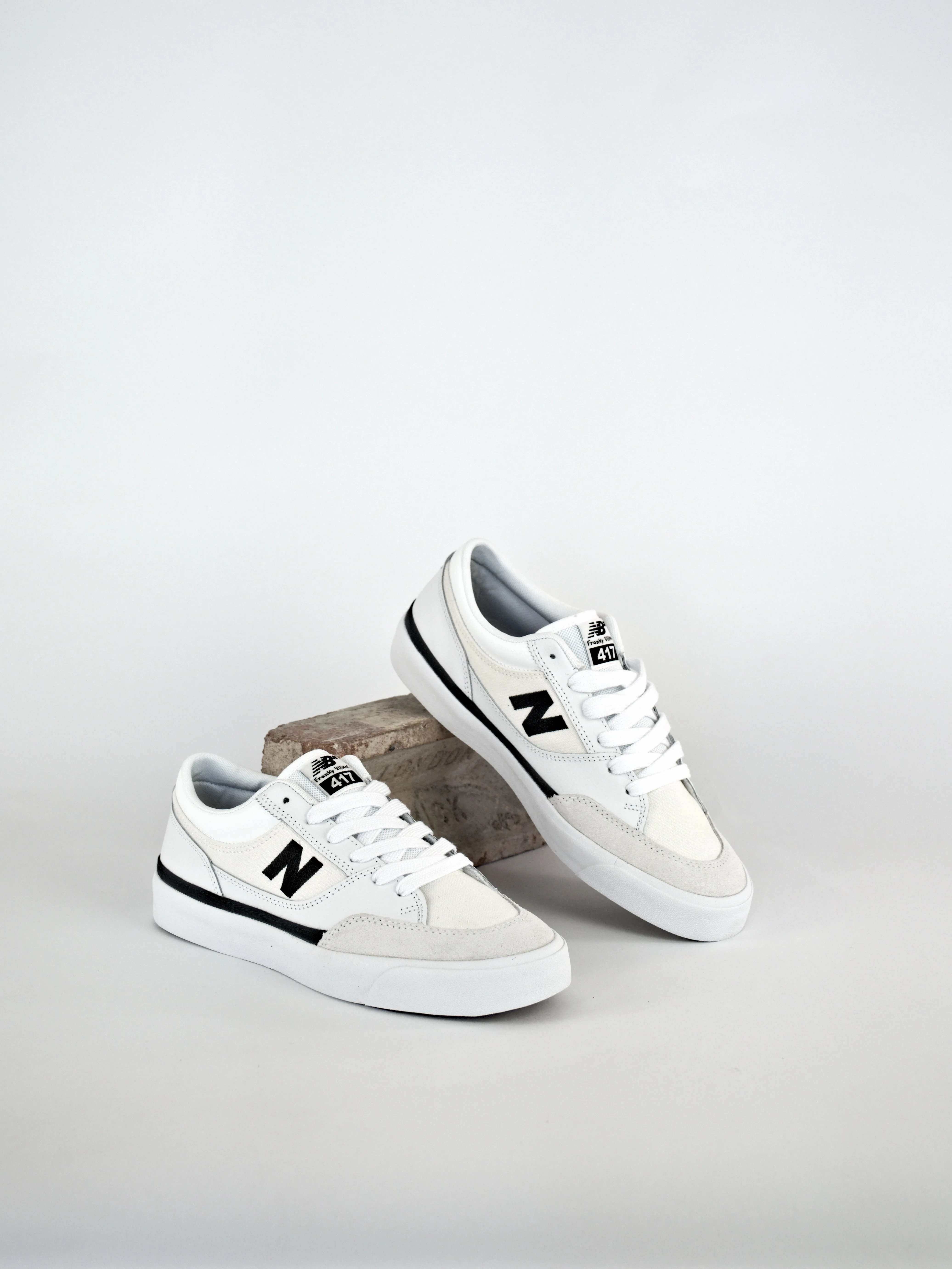 New Balance Numeric - Frankie Villani's 417's Low - White /Black - Pro Skate Shoe
