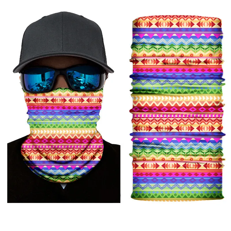 Pack Of 3/6 Men's Neck Warmer Gaiter Face Bandana Headband Mask | S251