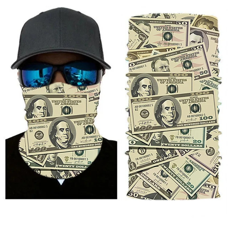 Pack Of 3/6 Men's Neck Warmer Gaiter Face Bandana Headband Mask | S251