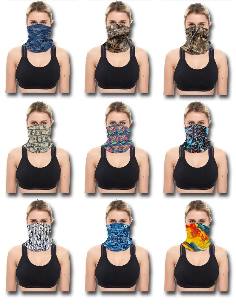 Pack Of 3/6 Men's Neck Warmer Gaiter Face Bandana Headband Mask | S251