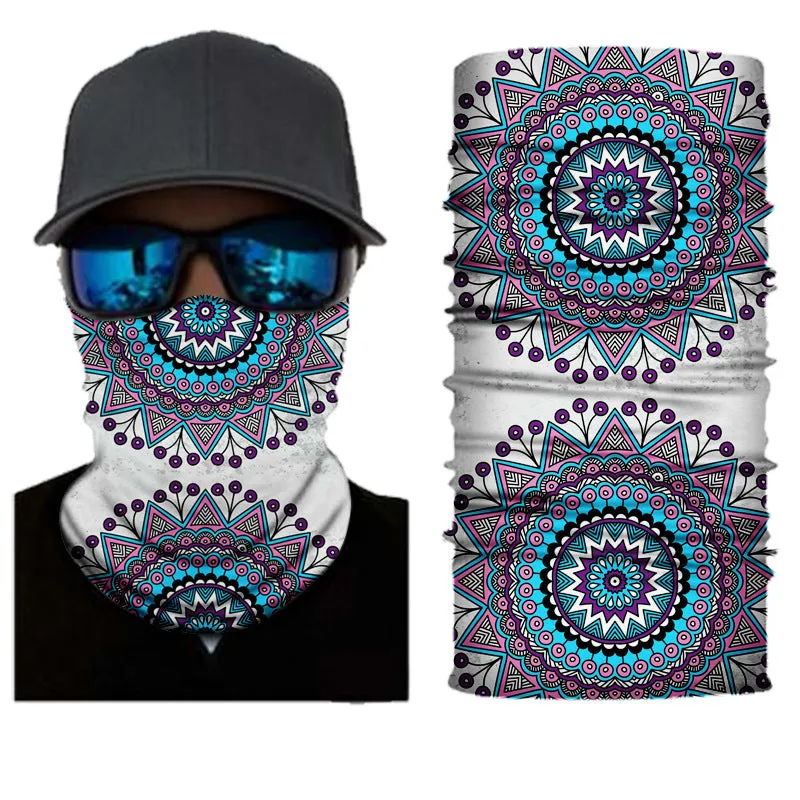 Pack Of 3/6 Men's Neck Warmer Gaiter Face Bandana Headband Mask | S251