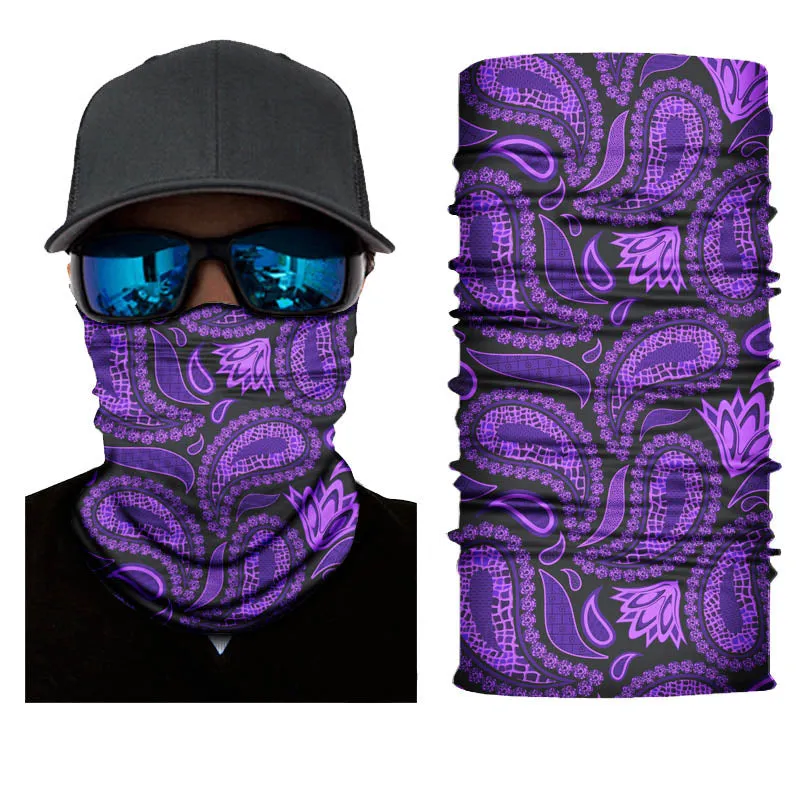 Pack Of 3/6 Men's Neck Warmer Gaiter Face Bandana Headband Mask | S251