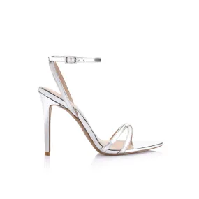Paige Sandal Silver Metallic Patent Leather