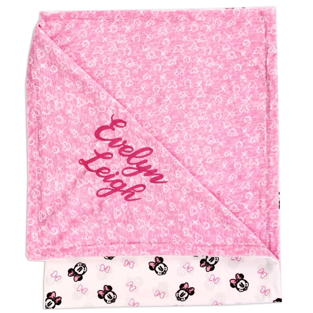 Personalized Disney Baby Blanket - Minnie Mouse