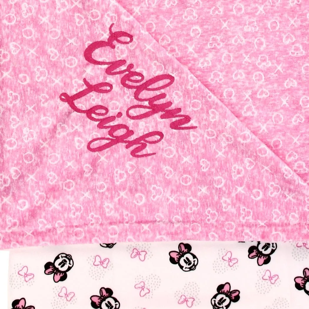 Personalized Disney Baby Blanket - Minnie Mouse