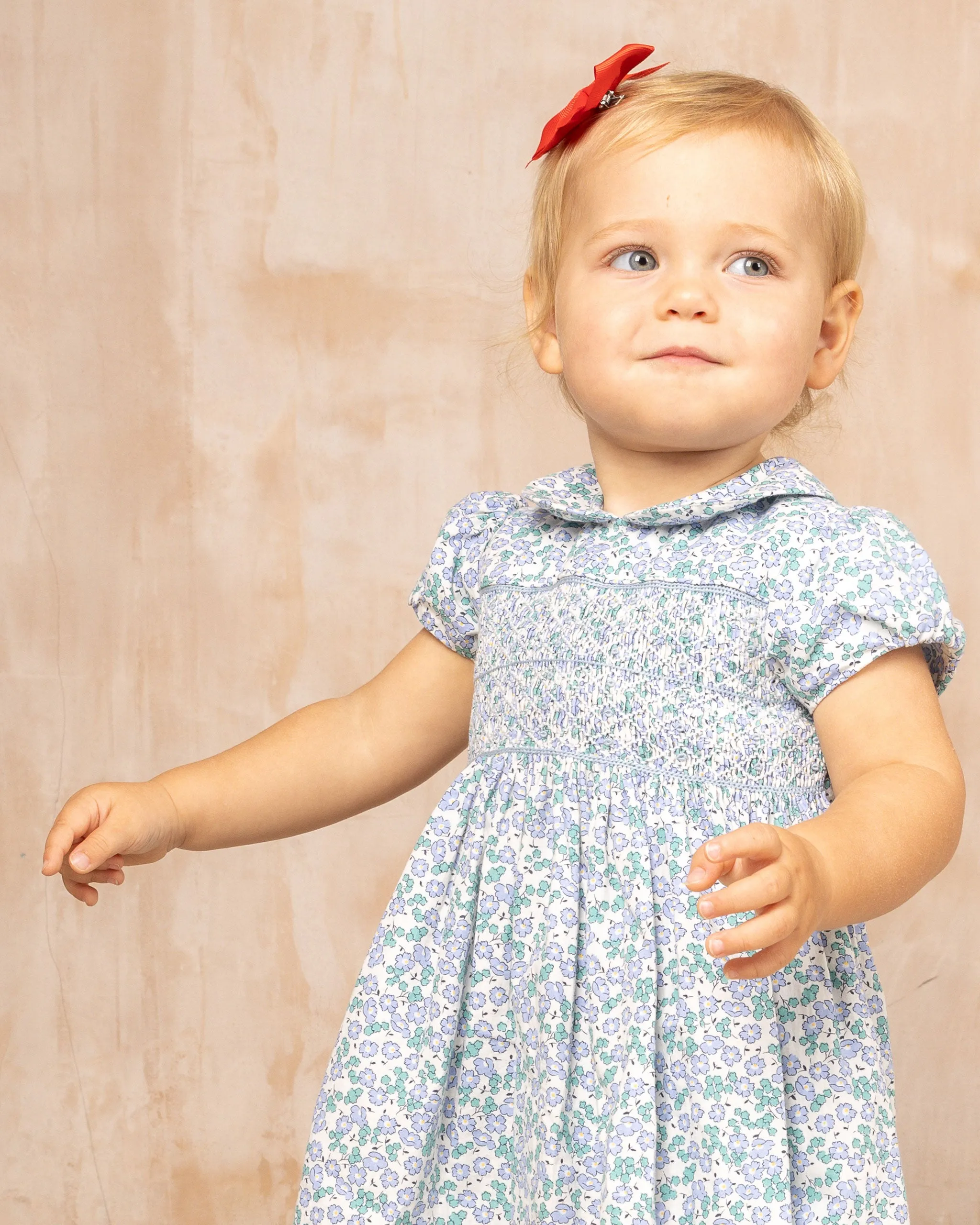 Smocked Baby Dress - Carla