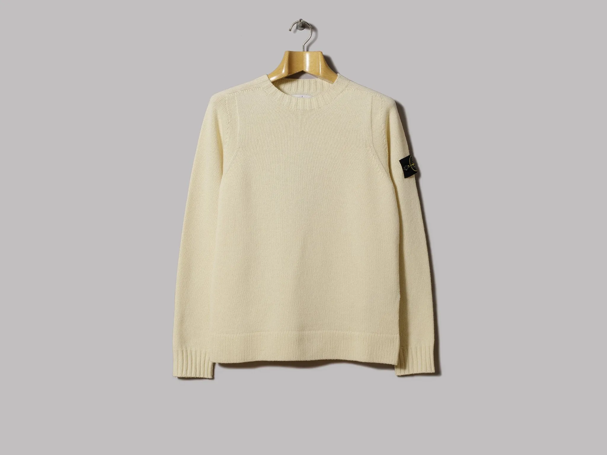 Stone Island Lambswool Crew Knit (Burro)