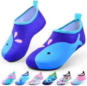 Sunnywoo Water Shoes for Kids Girls Boys，Toddler Kids Swim Water Shoes Quick Dry Non-Slip Water Skin Barefoot Sports Shoes Aqua Socks for Beach Outdoor Sports