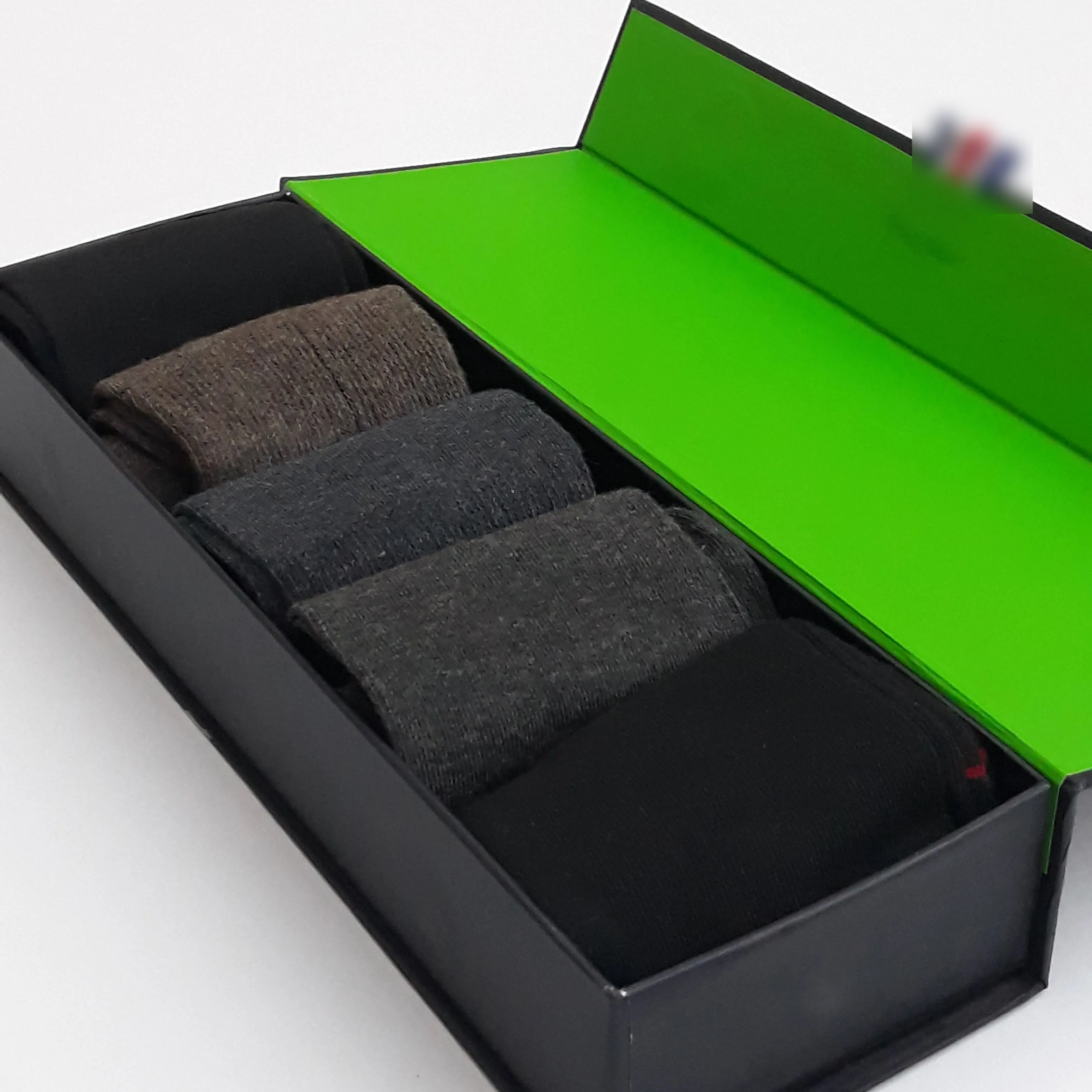 TM - Men 'Multi' 5 Pair Classic Birdseye Socks Gift Box TM001