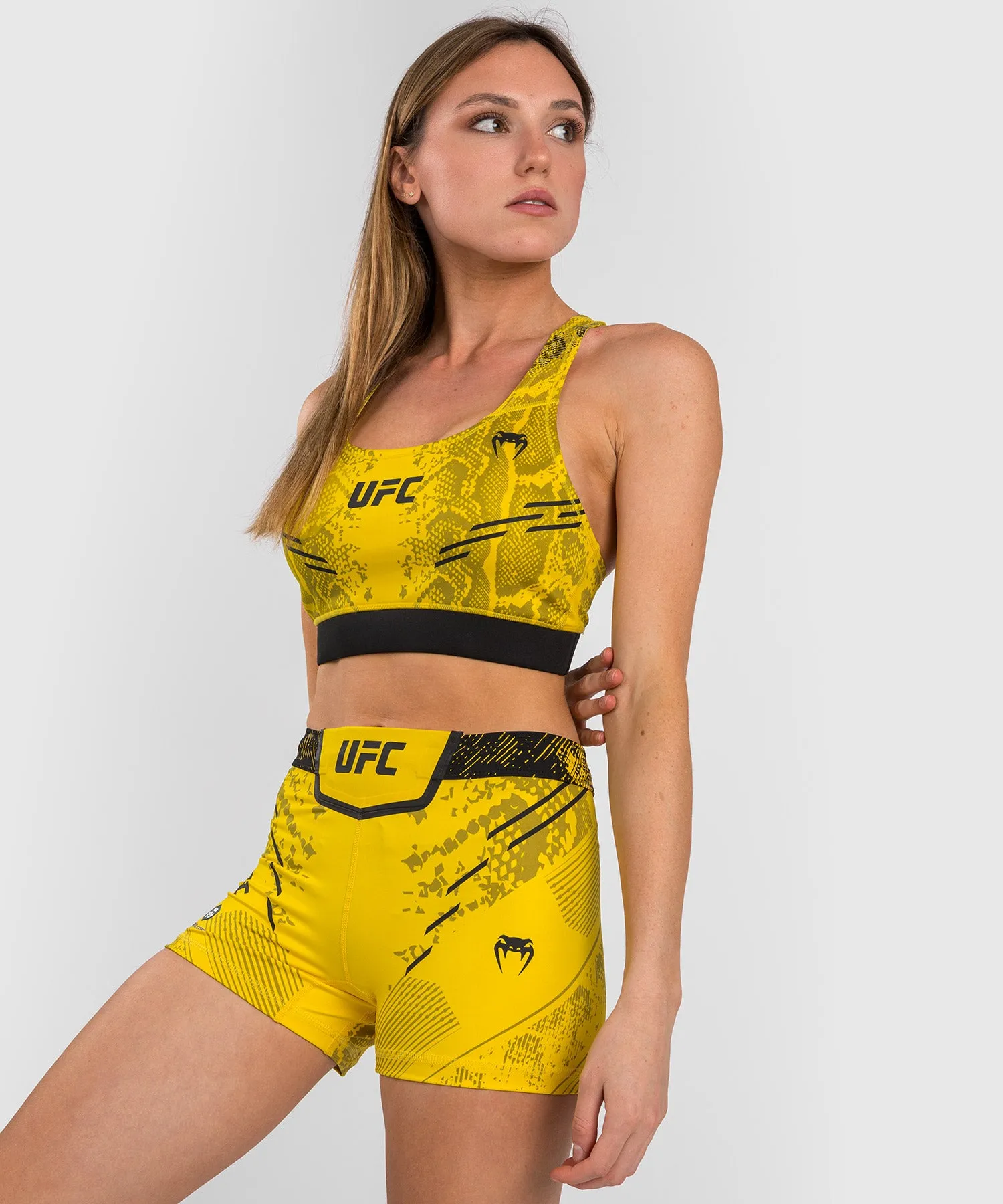 UFC Adrenaline by Venum Authentic Fight Night  Women’s Sports Bra - Yellow