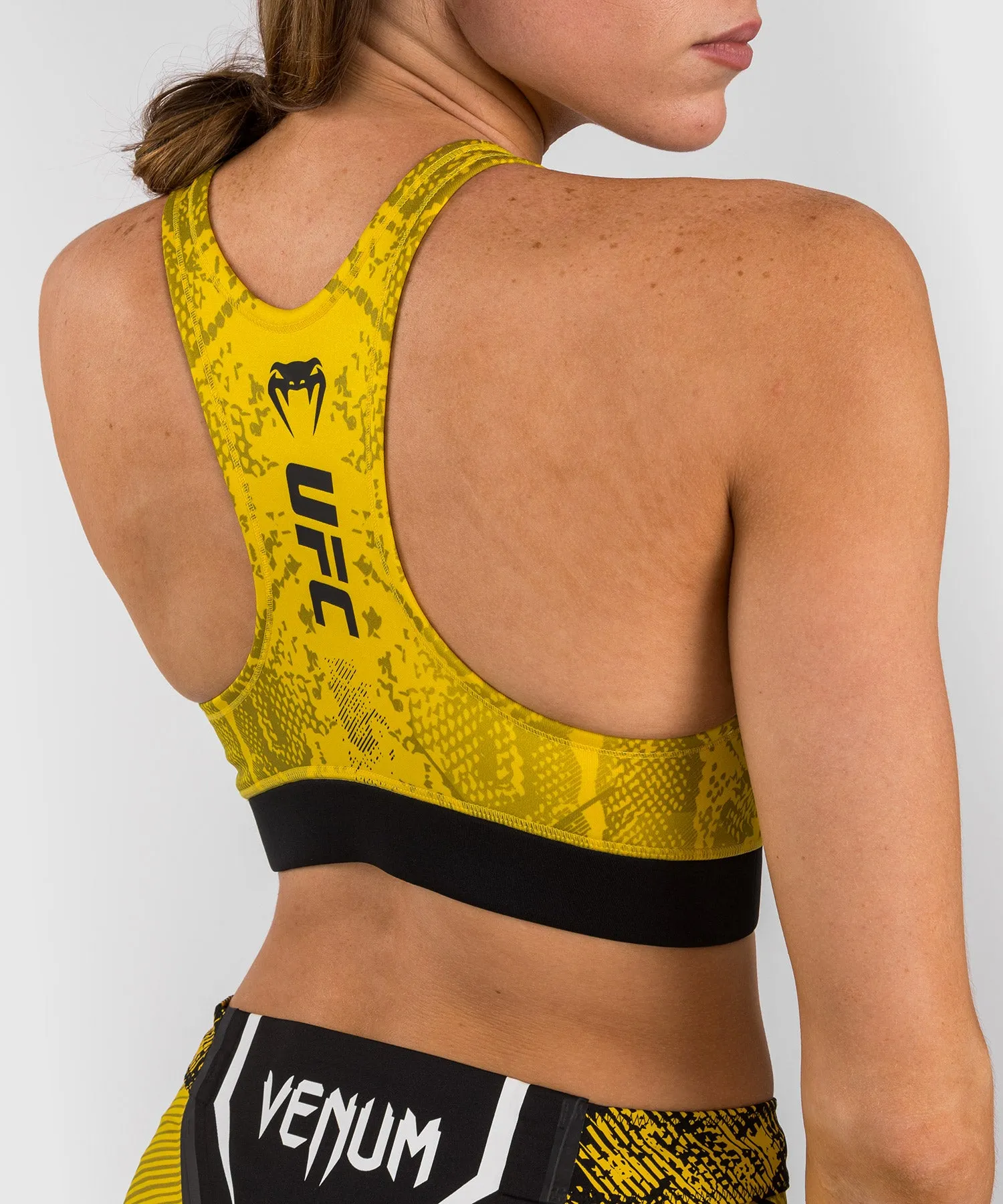 UFC Adrenaline by Venum Authentic Fight Night  Women’s Sports Bra - Yellow