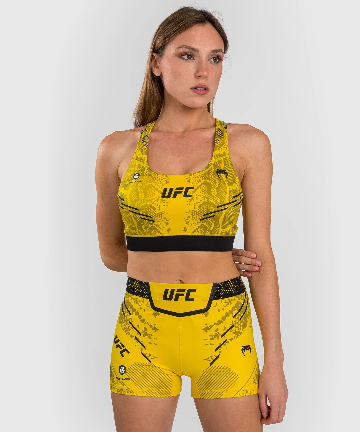 UFC Adrenaline by Venum Authentic Fight Night  Women’s Sports Bra - Yellow