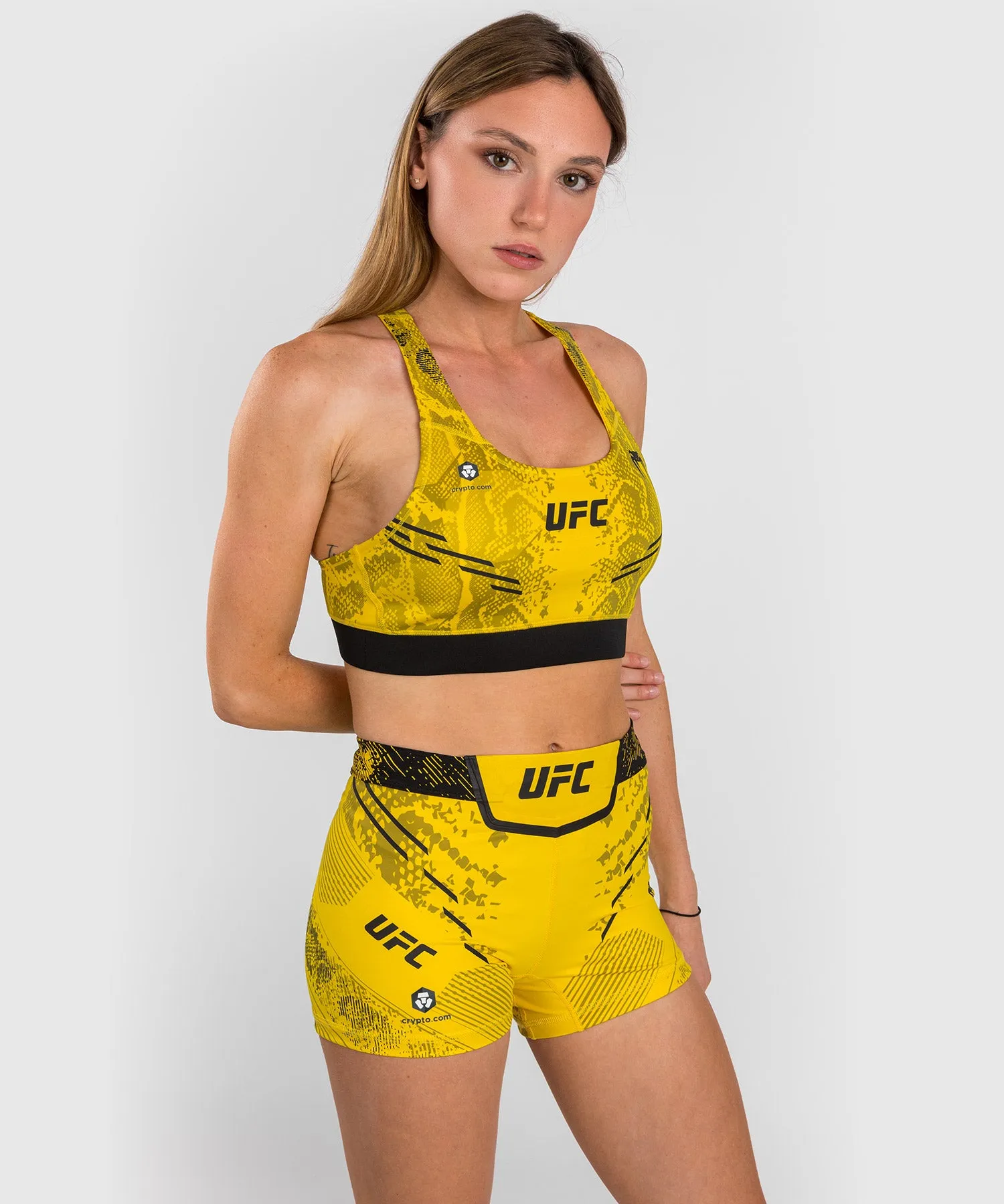 UFC Adrenaline by Venum Authentic Fight Night  Women’s Sports Bra - Yellow