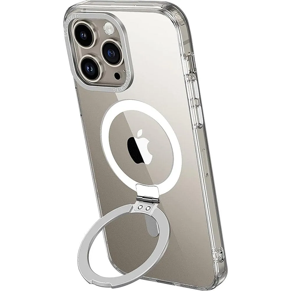 Venture Series Kickstand Case Clear with Screen Protector - iPhone 15 Pro