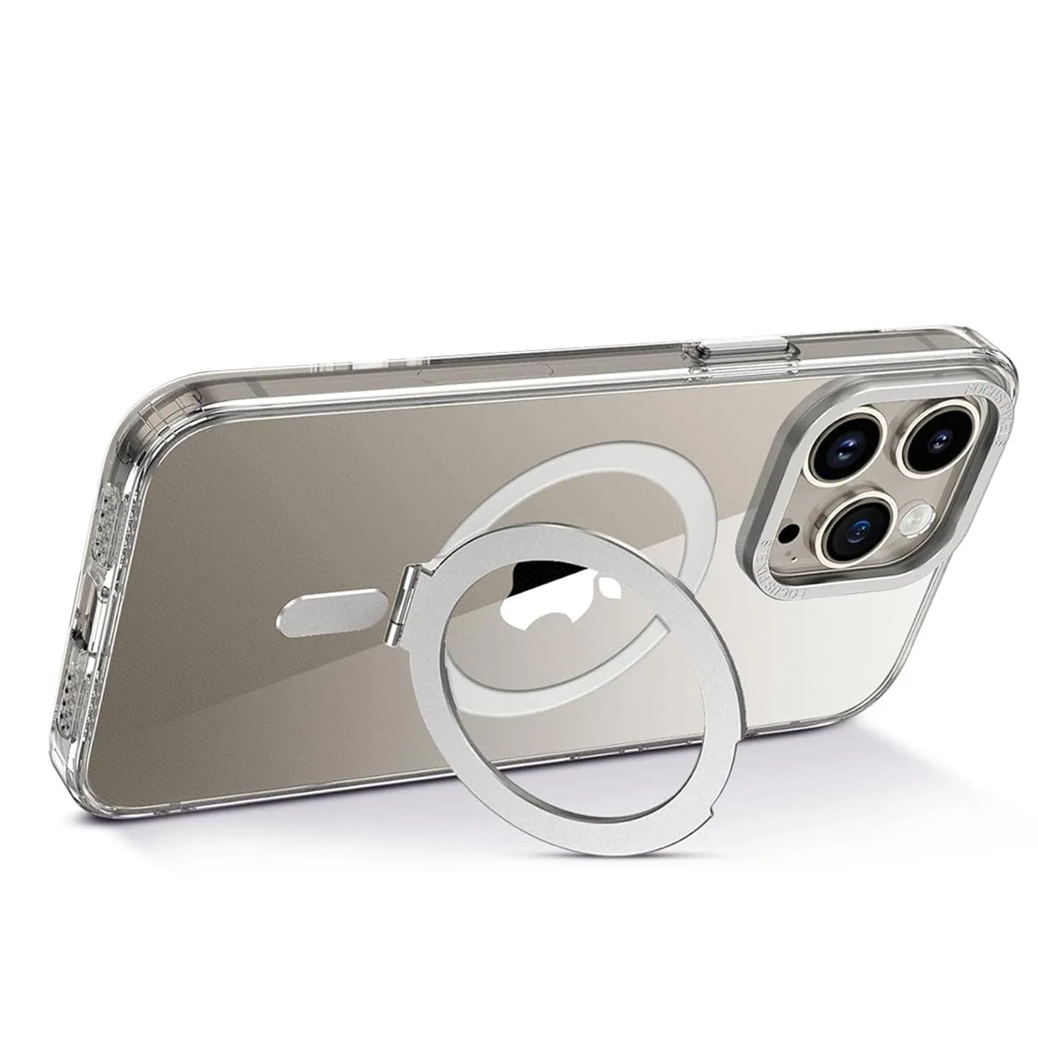 Venture Series Kickstand Case Clear with Screen Protector - iPhone 15 Pro