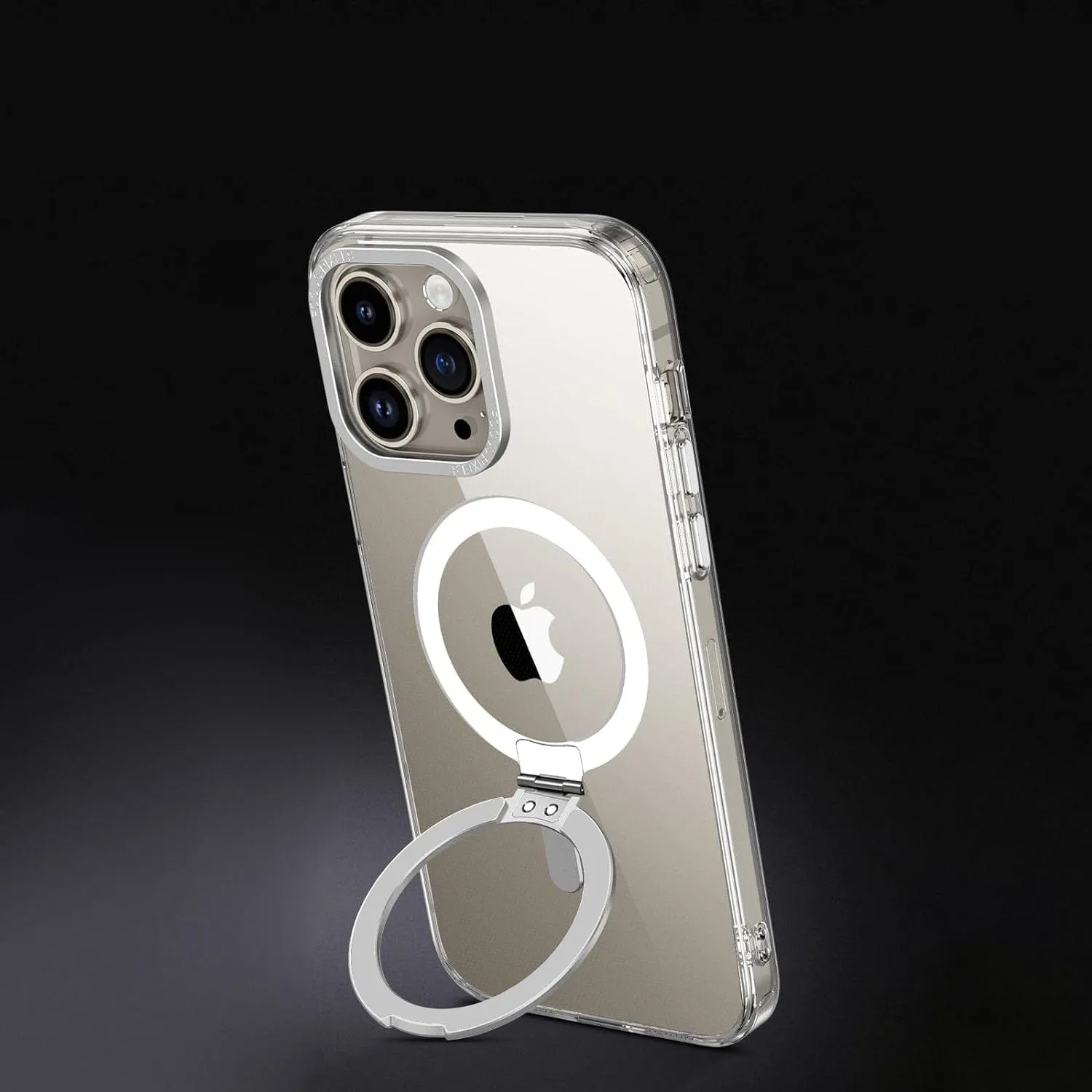 Venture Series Kickstand Case Clear with Screen Protector - iPhone 15 Pro