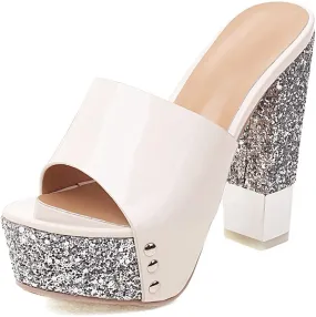 Womens High Heels Stilettos Round Toe Ankle Strap High Heel Sandal