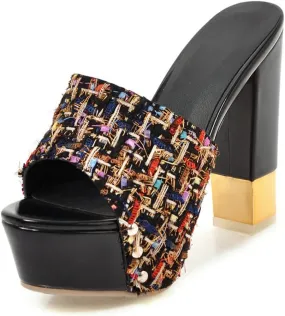 Womens High Heels Stilettos Round Toe Ankle Strap High Heel Sandal
