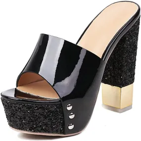 Womens High Heels Stilettos Round Toe Ankle Strap High Heel Sandal